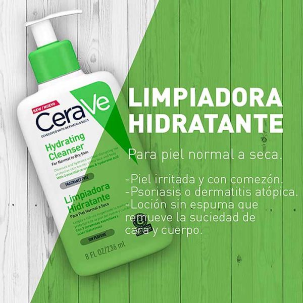 Cerave Limpiador hidratante 236ml 2