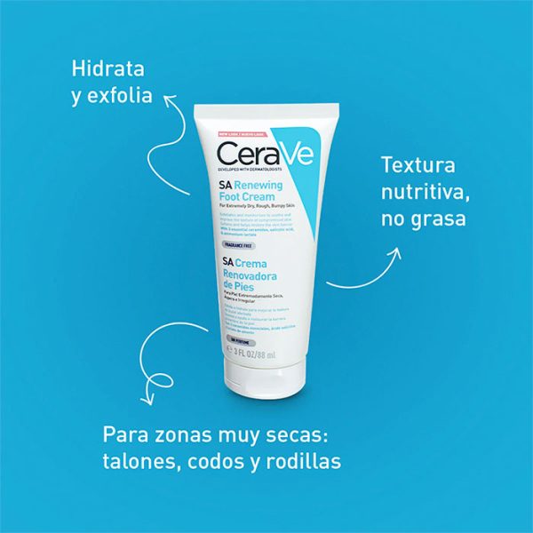 Cerave Crema reparadora de pies 2