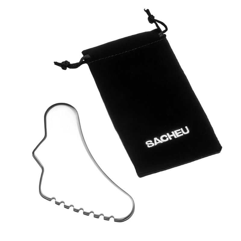 SACHEU BEAUTY - Gua Sha Corporal de Acero Inoxidable - Imagen 3