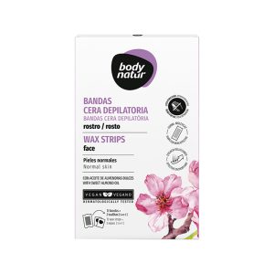 BODY NATUR - Bandas Cera Depilatoria Facial Pieles Normales x 12