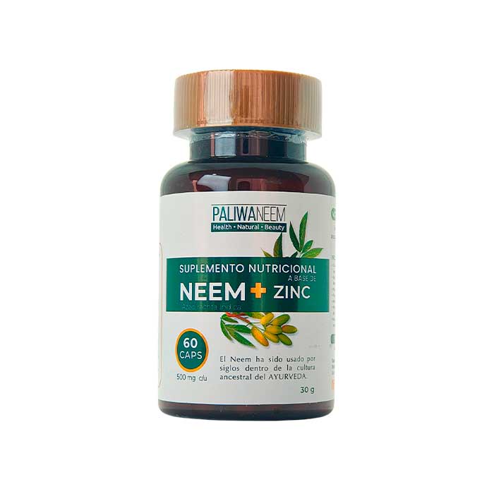 PALIWANEEM – Capsulas de Neem + Zinc x60