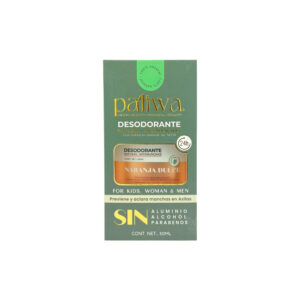 PALIWANEEM - Desodorante Natural de Neem Anti manchas Naranja Dulce 50ml