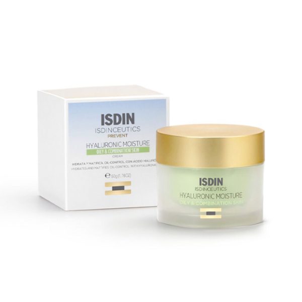 ISDIN web hyaluronic moisture oily caja frasco