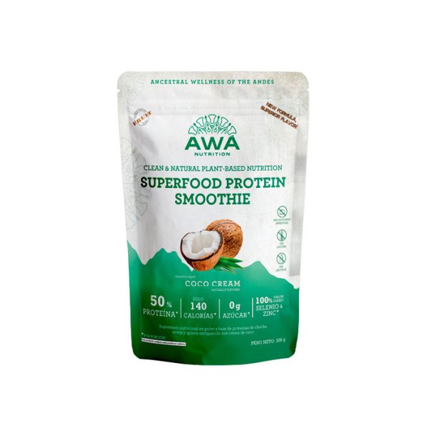 AWA Superfood protein smoothie coco cream