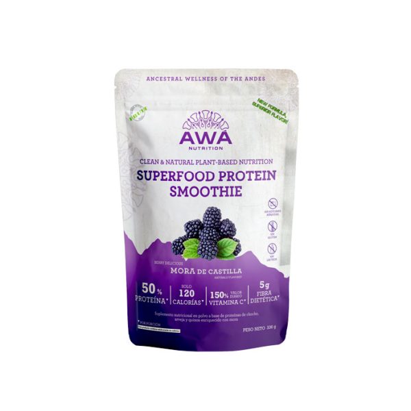 AWA Superfood protein smoothie mora