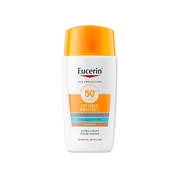 EUCERIN - Protector Solar Fluido FPS 50+ Tono Medio 50ml EUCERIN - Protector Solar Fluido FPS 50+ Tono Medio 50ml