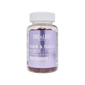 CHIC & LOVE - Gomitas Fortalecedoras para Cabello y Uñas Hair & Nails Forte x 60 Gomas