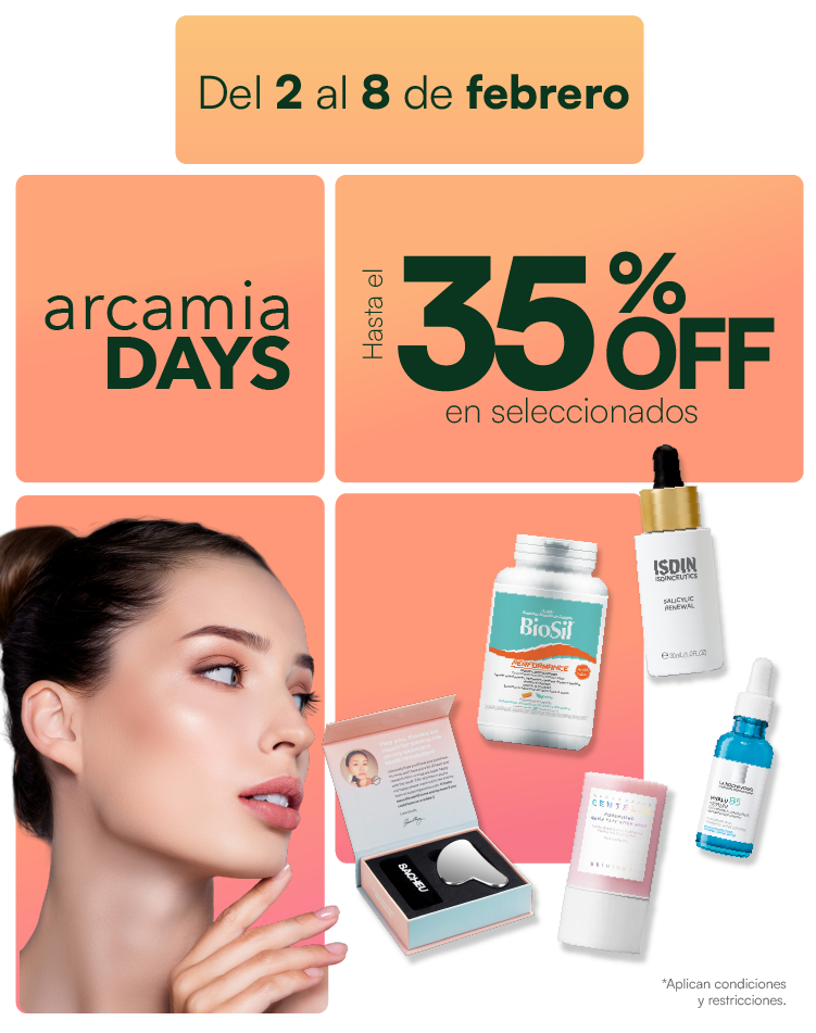 Banner promocional de arcamia Days hasta el 35% de descuento en productos seleccionados