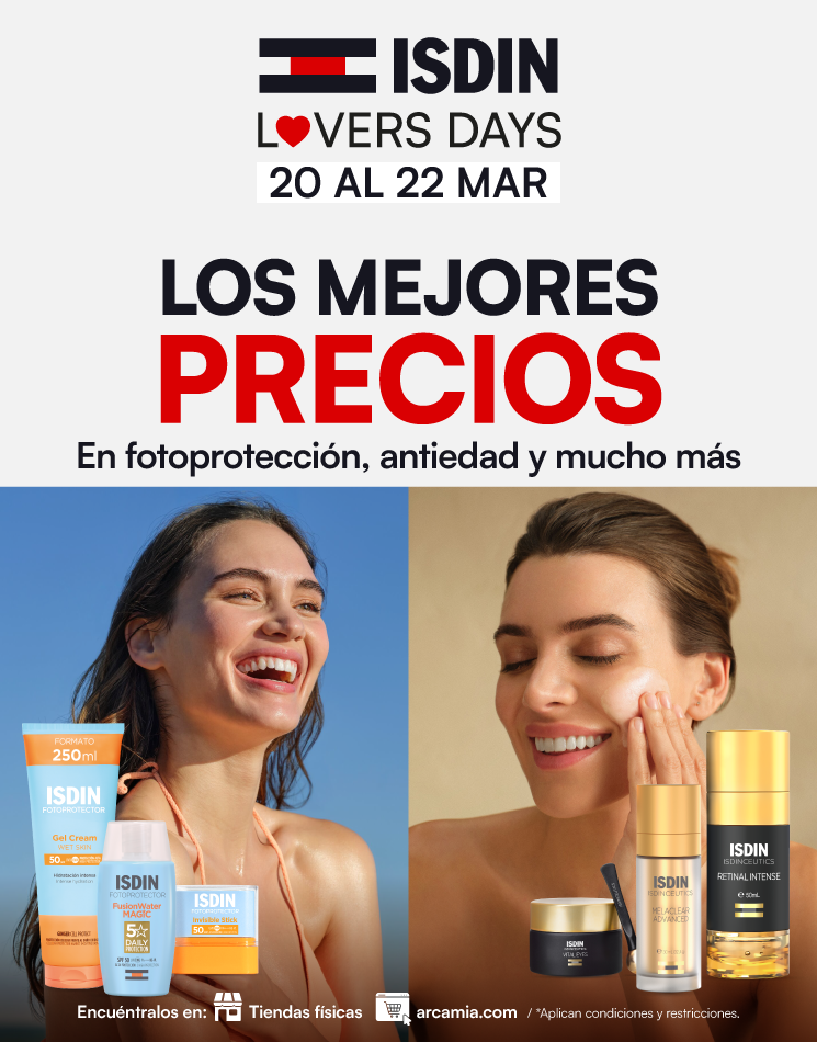 Banner promocional de Isdinlovers aprovecha el 30% de descuento en toda la marca