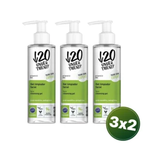 PACK 3X2 UNDER 20 GEL LIMPIADOR FACIAL 190ML
