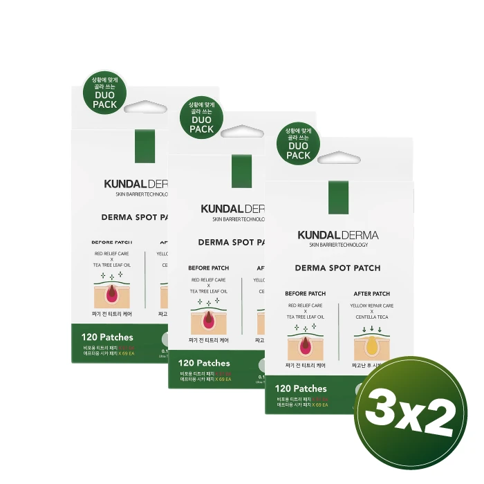 PACK 3X2 KUNDAL DERMA SPOT PATCH 120 U PACK 3X2 KUNDAL DERMA SPOT PATCH 120 U