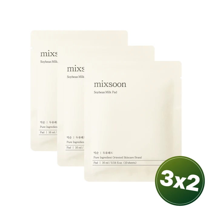 PACK 3X2 MIXSOON SOYBEAN MILK PAD caja x 10 mascarillas PACK 3X2 MIXSOON SOYBEAN MILK PAD caja x 10 mascarillas