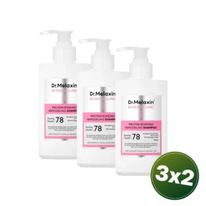 PACK 3X2 DR.MELAXIN BONDEX PROTEIN BONDING REMODELING SHAMPOO 400ml