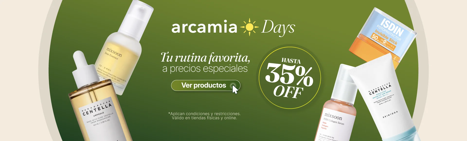 Arcamia-Days-35%-OFF-Rutina-Precios-Especiales-Descuentos​