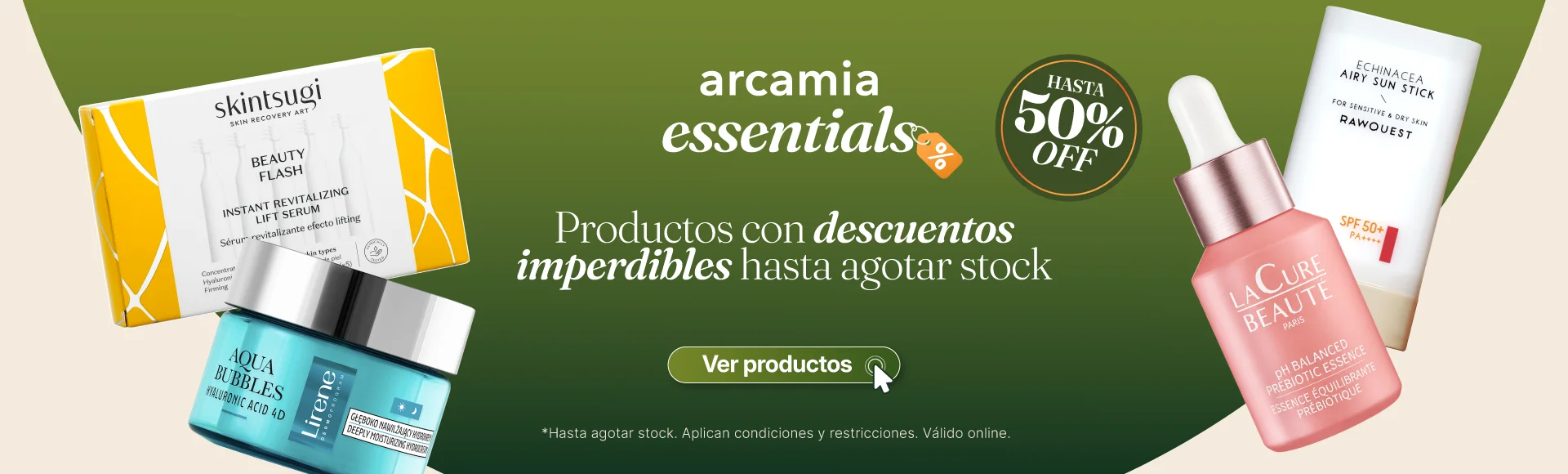 Arcamia-Essentials -Hasta-50%-OFF-Promo-Descuentos-tiempo-limitado